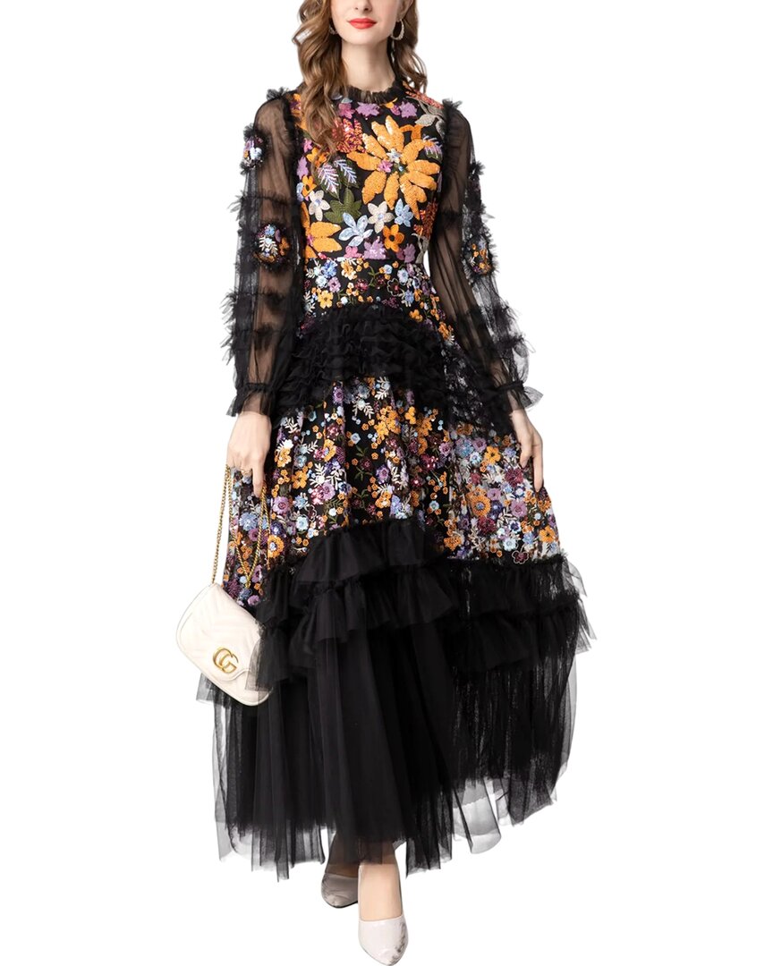 Burryco Black Maxi Dress