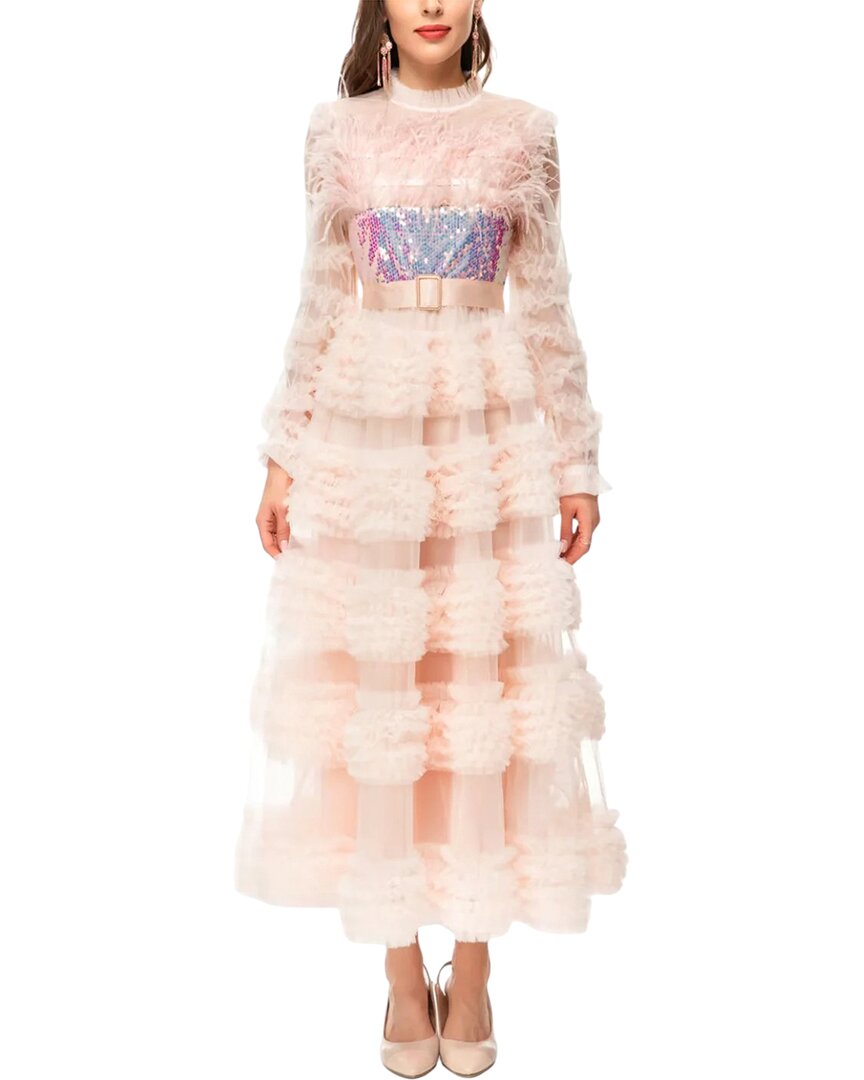 Burryco Pink Maxi Dress