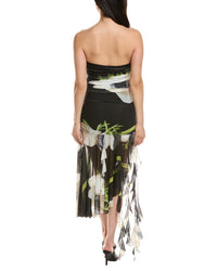Moonsea Ruched Mesh Midi Dress