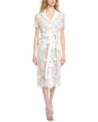 Badgley Mischka Lace Shirtdress