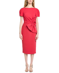 Badgley Mischka Side Bow Cocktail Dress