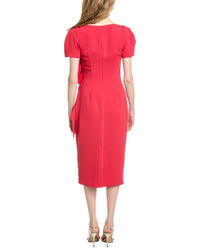 Badgley Mischka Side Bow Cocktail Dress