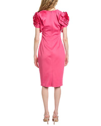 Badgley Mischka Rosette Dress