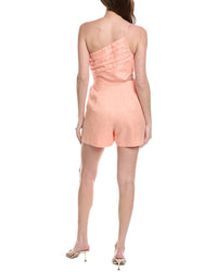 Yumi Kim Lorna One-Shoulder Linen Romper