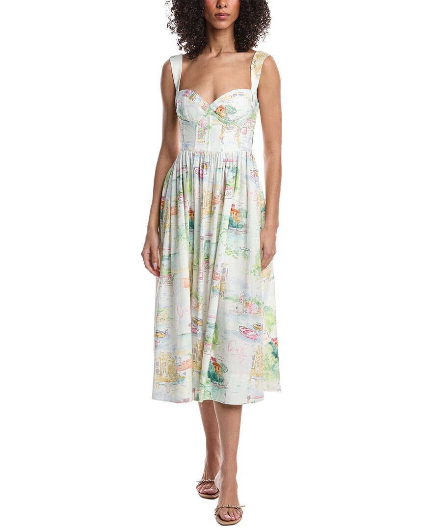 Yumi Kim Brigette Linen-Blend Midi Dress