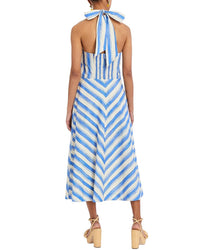 Mestiza New York Copacabana Halter Linen-Blend Midi Dress
