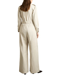 Reiss Anais Linen-Blend Utility Jumpsuit