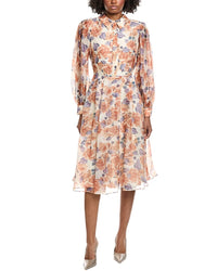 Mikael Aghal Print Midi Dress