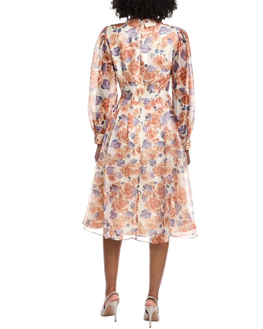 Mikael Aghal Print Midi Dress