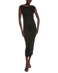 Kenneth Cole Kenneth Cole Off Shoulder Ruched Waist Midi Dress