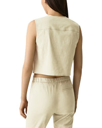 Theory Linen-Blend Vest