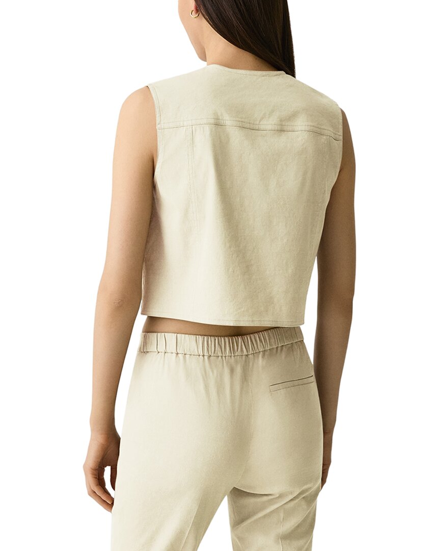Theory Linen-Blend Vest