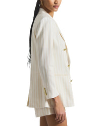 Derek Lam 10 Crosby Walter Double-Breasted Linen-Blend Jacket