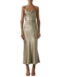 Shona Joy La Lune Bias Cowl Midi Dress