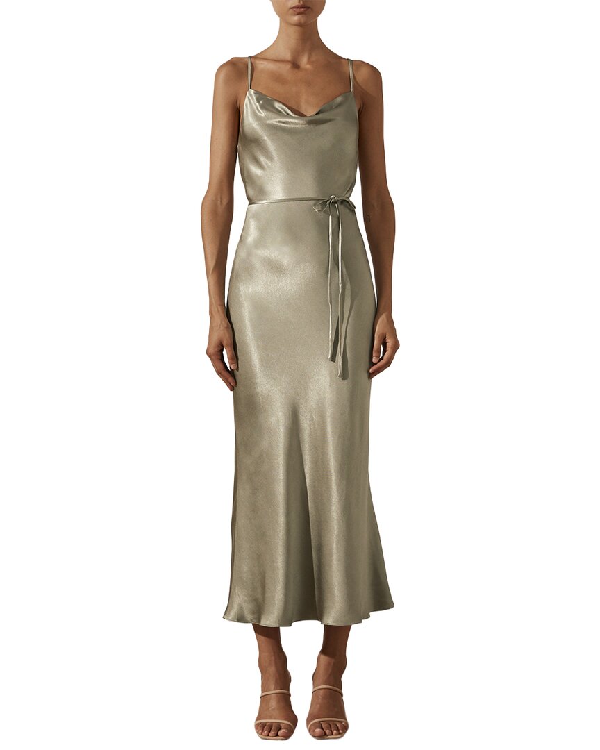 Shona Joy La Lune Bias Cowl Midi Dress