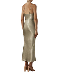 Shona Joy La Lune Bias Cowl Midi Dress