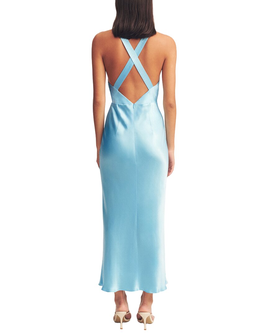 Shona Joy La Lune Plunged Cross Back Midi Dress