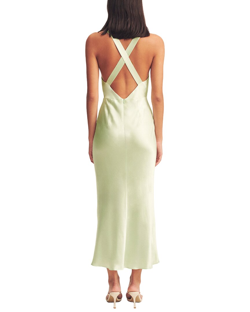 Shona Joy La Lune Plunged Cross Back Midi Dress