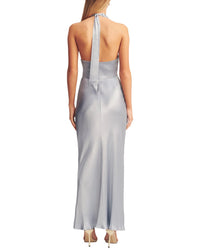 Shona Joy La Lune Plunged Halter Midi Dress