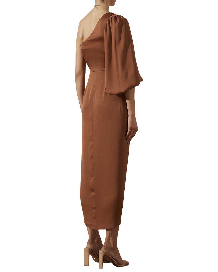 Shona Joy Luxe Tie Front One Shoulder Dress