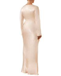 Shona Joy La Lune Plunged Tie Front Maxi Dress