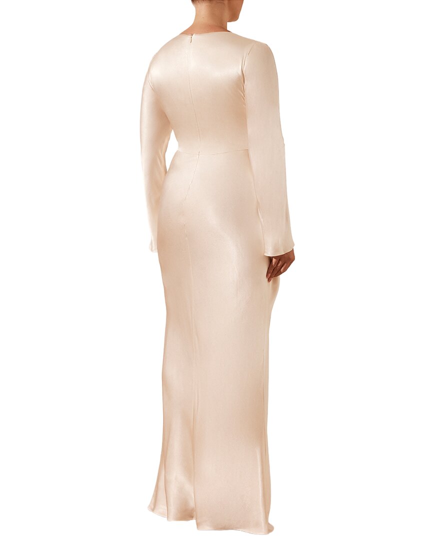 Shona Joy La Lune Plunged Tie Front Maxi Dress