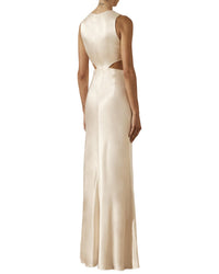 Shona Joy La Lune Plunged Cut Out Maxi Dress