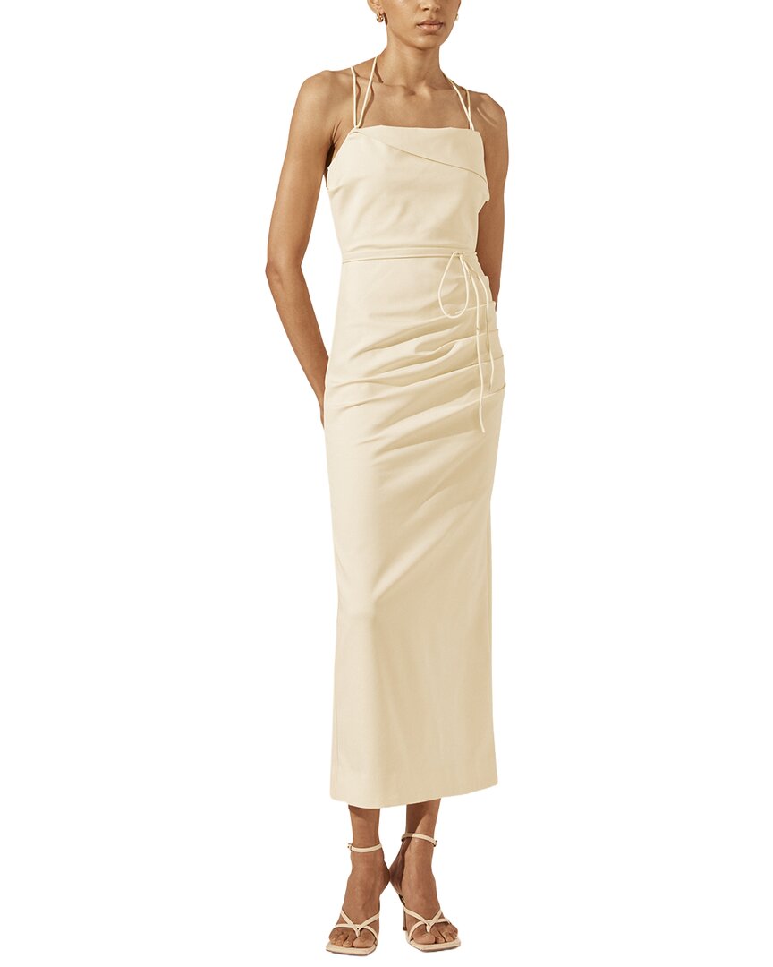 Shona Joy Lani Draped Cross Back Midi Dress