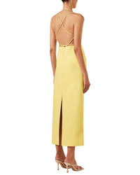 Shona Joy Lani Draped Cross Back Midi Dress