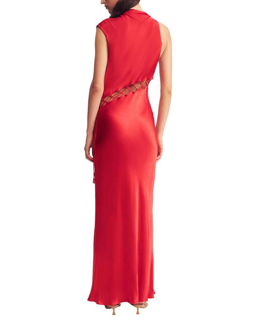 shona joy formal dresses Shona Joy La Lune Ruched Halter Maxi Dress in Sage