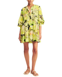 Shona Joy Roscoe Tiered Linen-Blend Mini Dress