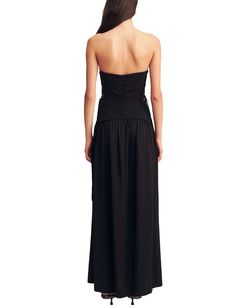 Shona Joy Vento Lace Up Strapless Maxi Dress