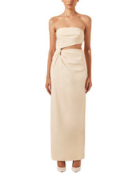 Shona Joy Lani Strapless Cut Out Maxi Dress