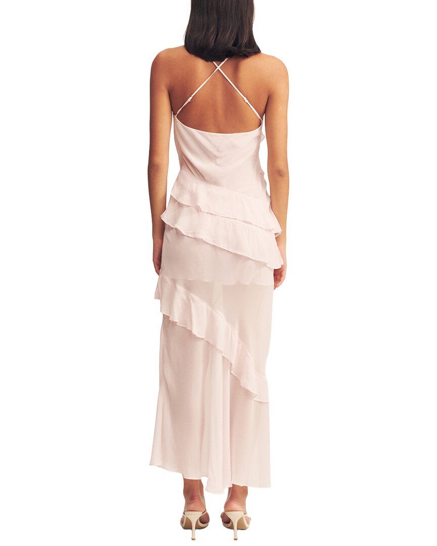 Shona Joy Amina Asymmetrical Ruffle Maxi Dress