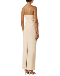 Shona Joy Lani Strapless Draped Maxi Dress