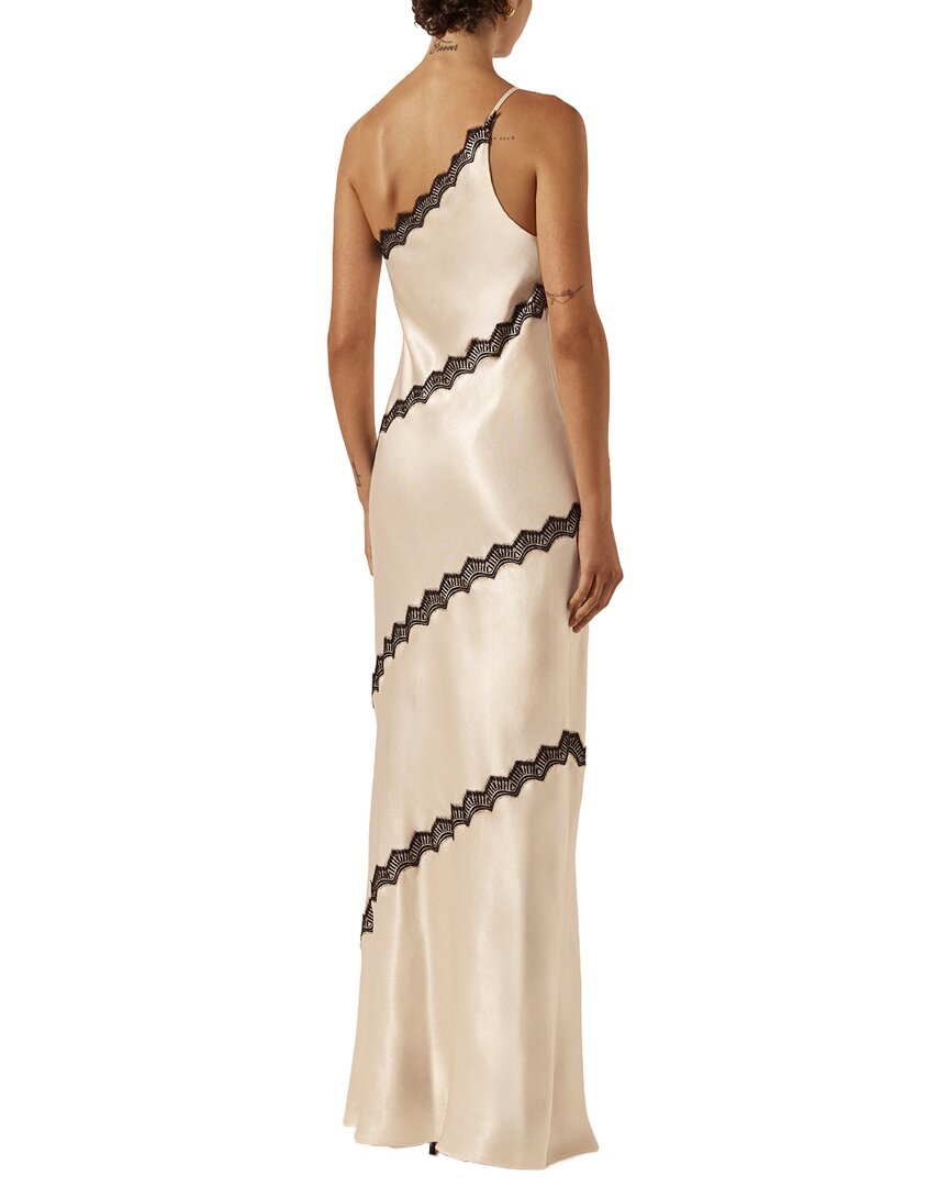 Shona Joy Camille Lace Asymmetrical Maxi Dress