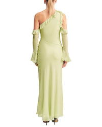 Shona Joy Torres Long Sleeve Ruffle Maxi Dress