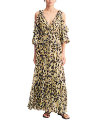 Shona Joy Kinetic Ruffle Drawstring Maxi Dress