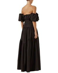 Shona Joy Maiori Off Shoulder Ruched Bodice Maxi Dress