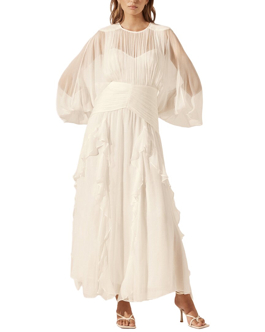 Shona Joy Shona Joy Margot Round Neck Balloon Sleeve Maxi Dress