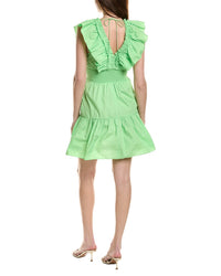 Adrianna Papell Ruffle Collar Flounce Mini Dress