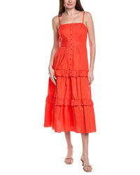 Adrianna Papell Smocked Midi Dress