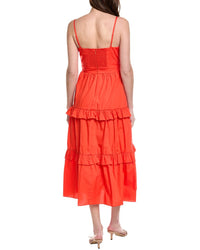 Adrianna Papell Smocked Midi Dress