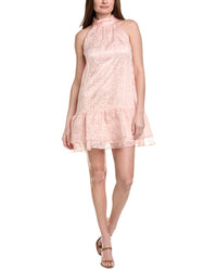 Adrianna Papell Burnout Trapeze Mini Dress