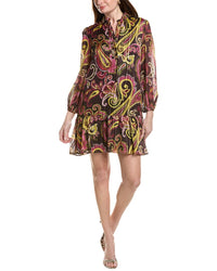 Adrianna Papell Long Sleeve Mini Dress