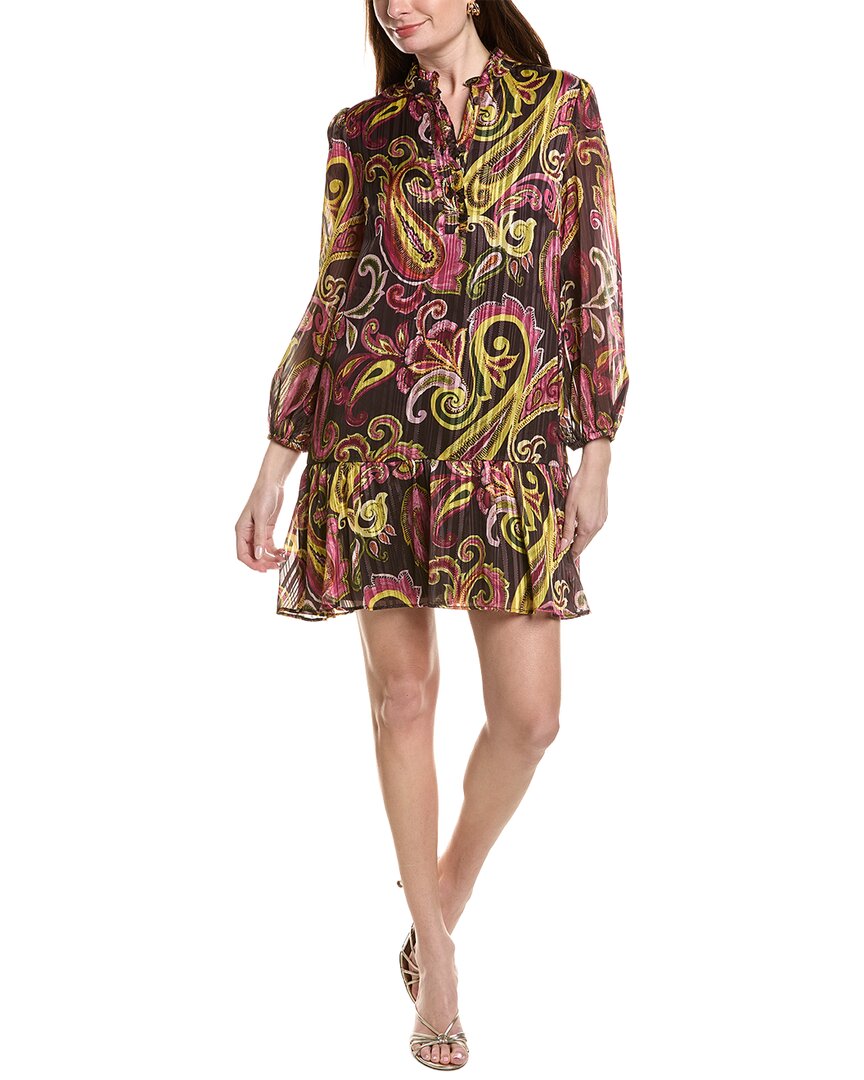 Adrianna Papell Long Sleeve Mini Dress