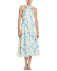 Hutch Hutch Wally Linen-Blend Midi Dress