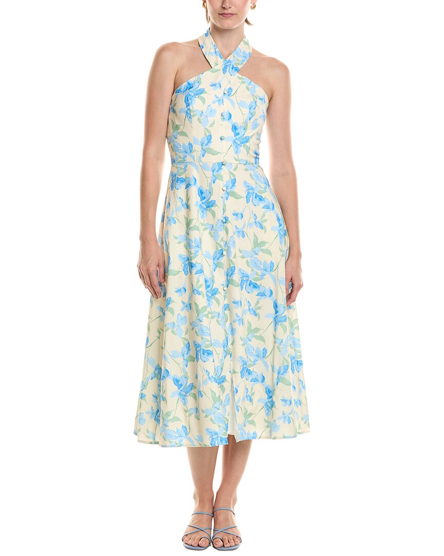 Hutch Hutch Wally Linen-Blend Midi Dress