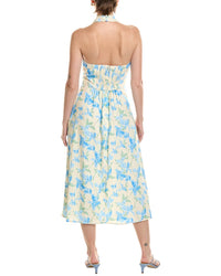 Hutch Hutch Wally Linen-Blend Midi Dress