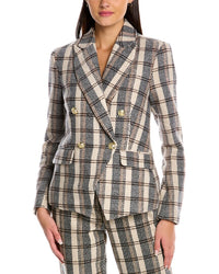 Alexia Admor Alexia Admor Classic Double-Breasted Wool-Blend Blazer